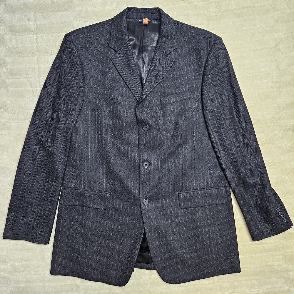 Banana Republic Modern Fit Mens 42R Blazer Pinstripe Wool Sport Coat Old Money